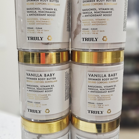 TRULY Vanilla Baby Shimmer Body Butter - Lot of 6